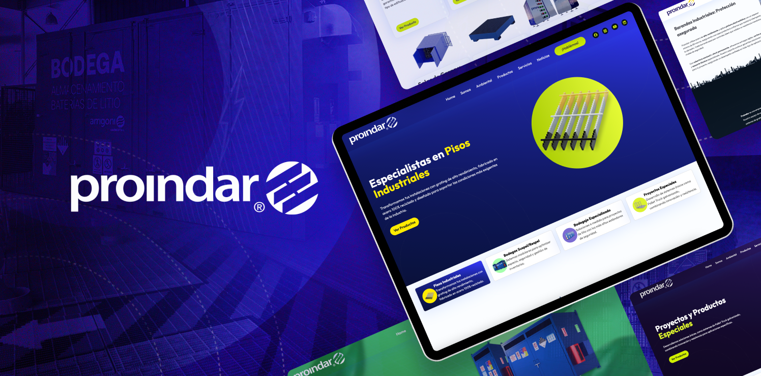 Proindar: del rediseño del sitio al CRM que ordena sus leads · Proindar