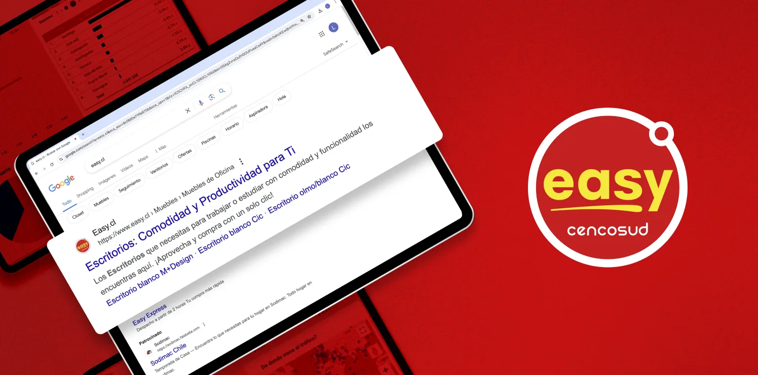 Easy.cl: un departamento SEO dedicado para su ecommerce · Easy.cl